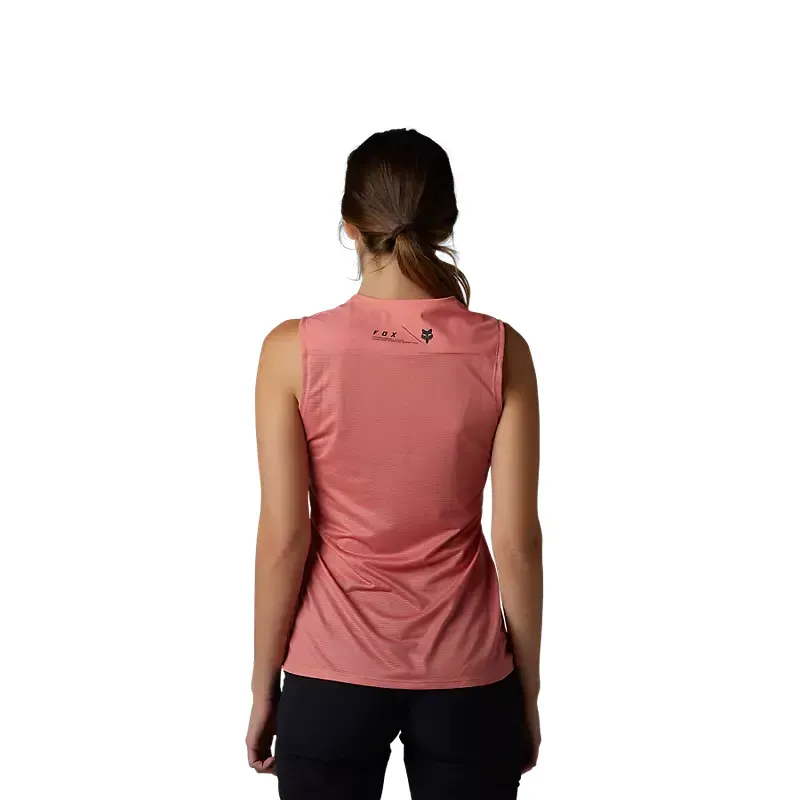 Fox Flexair Ascent Womens Sleveless Jersey in Salmon-2