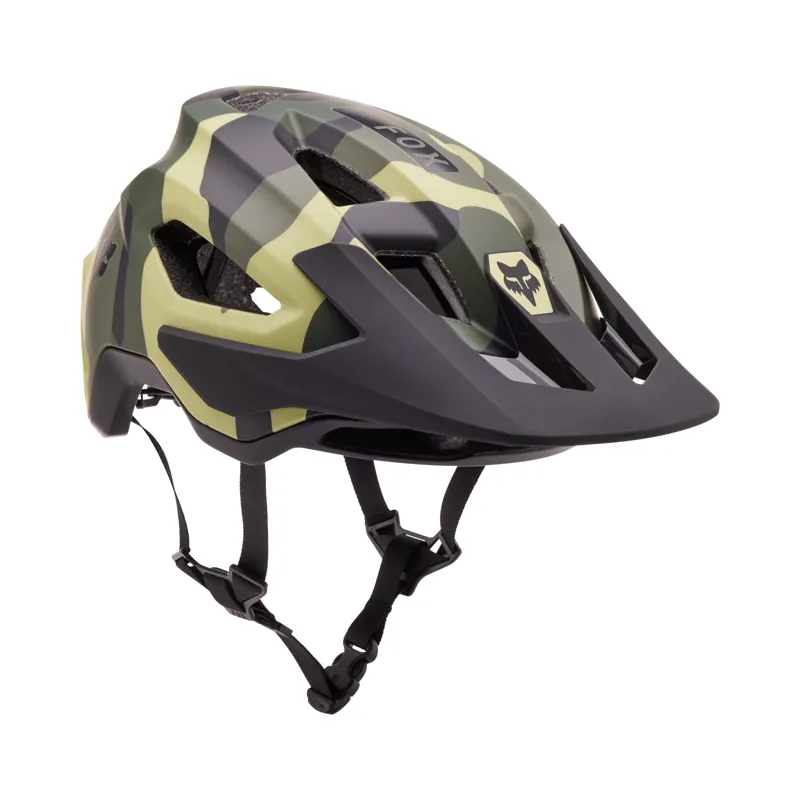 Fox Speedframe CE Helmet in Camo Green-1