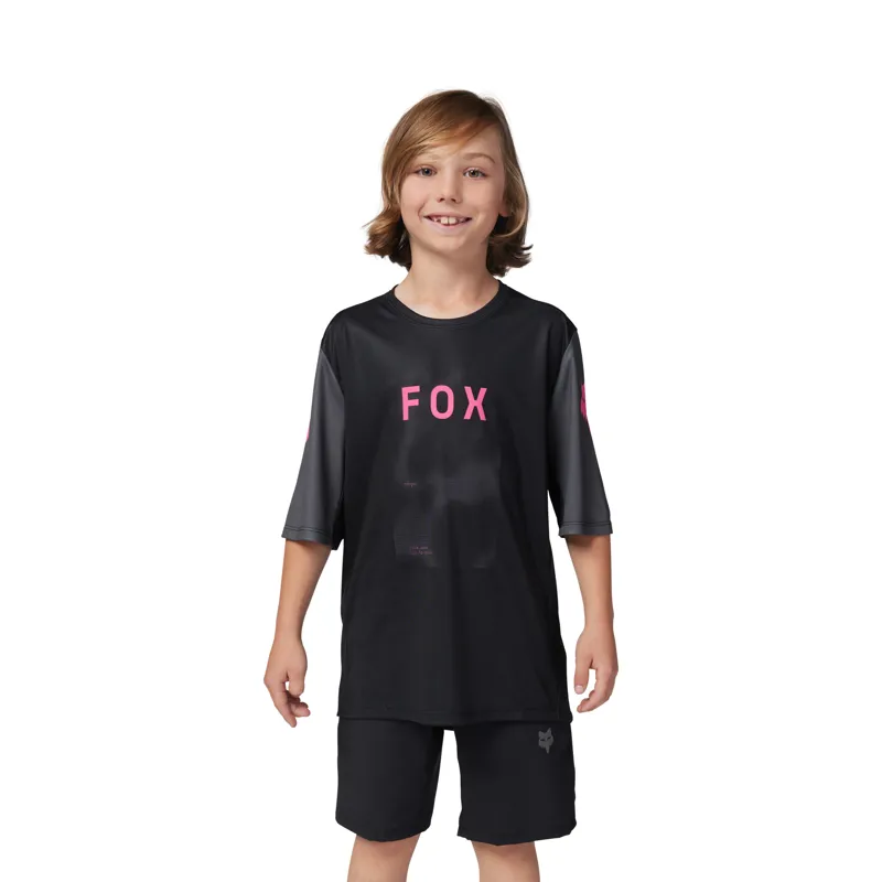Fox Youth Ranger SS Jersey in Black-2