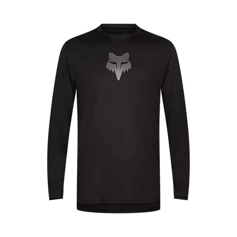 Fox Ranger Fox Head Long Sleeve Jersey in Black