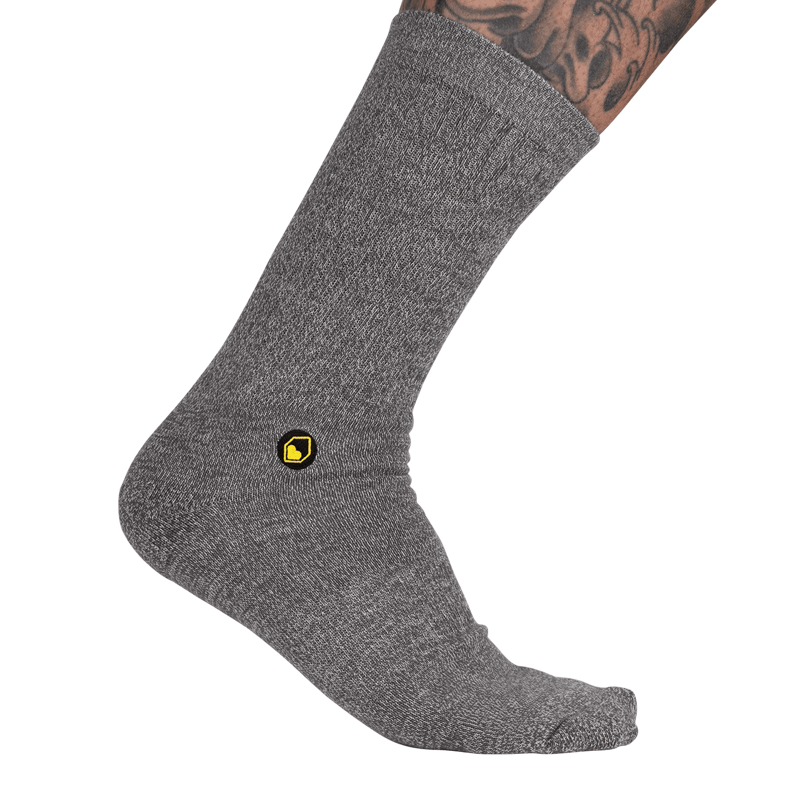 Burgtec Everyday Crew Socks in Ash Grey