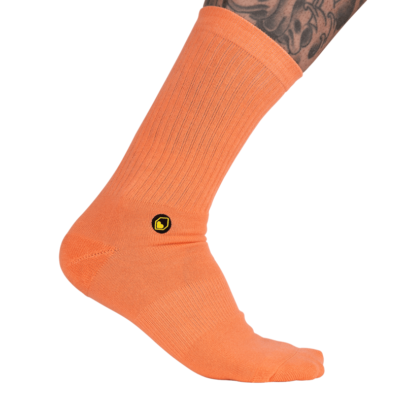 Burgtec Everyday Crew Socks in Coral Reef