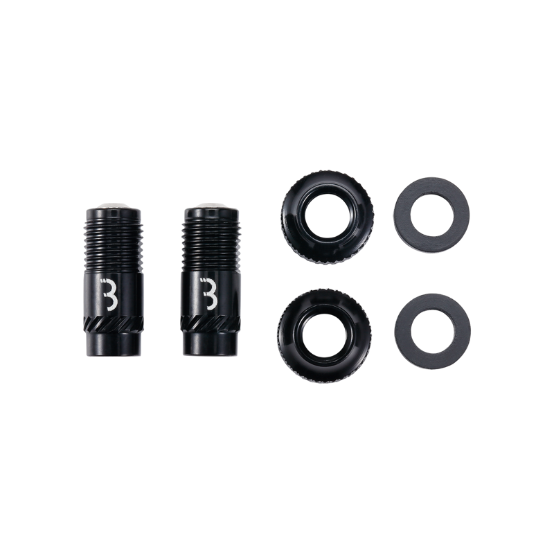 BBB BTI-165 CoreCap Valve Cap 2-piece Set in Black