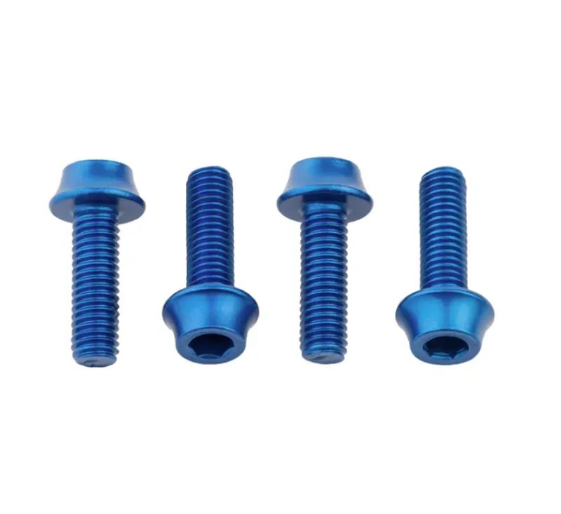 Wolf Tooth 4-piece Water Bottle Cage Bolts in Blue