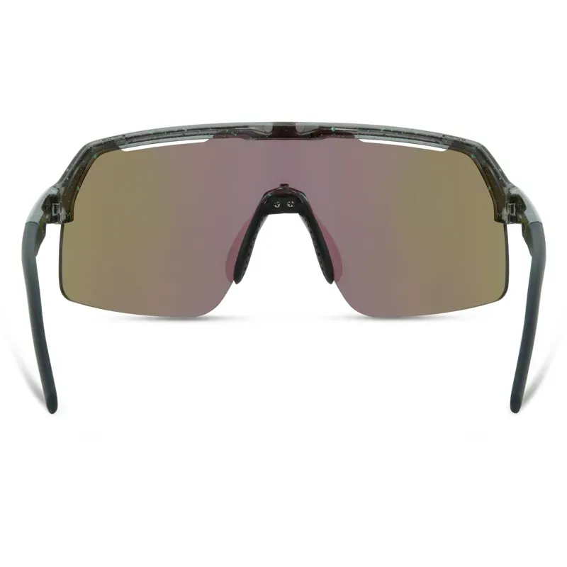 Madison Eyewear Crypto Air Sunglasses w/3 Lens Pack in Crystal Gloss Smoke Green Splatter-2