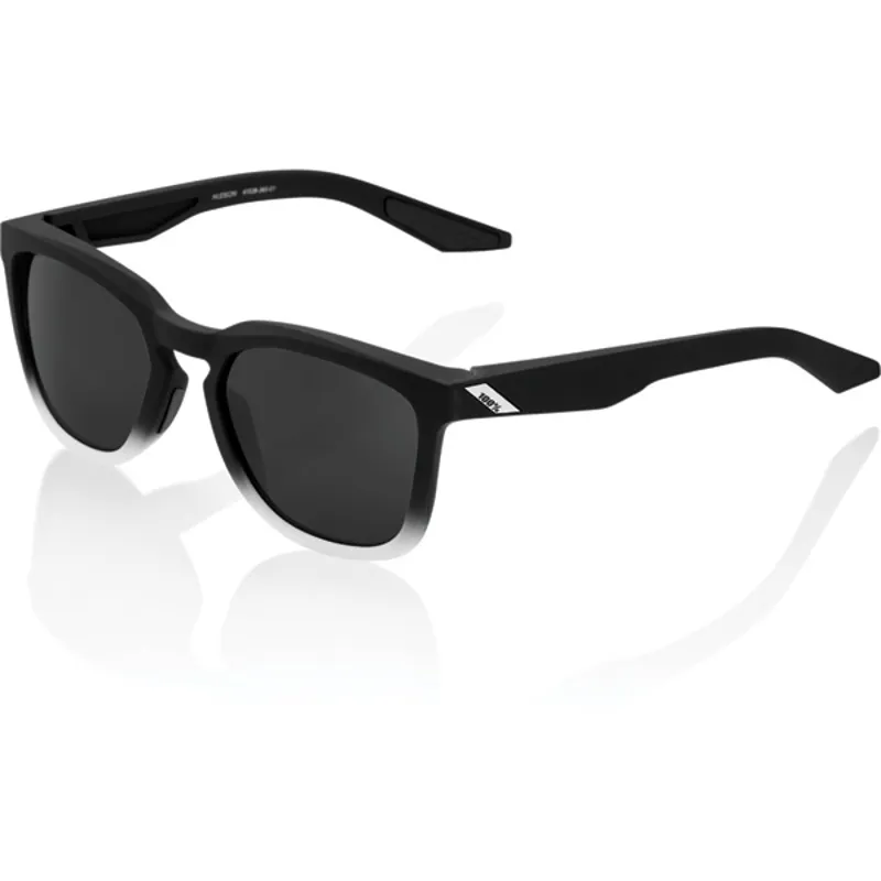 100 Percent Hudson Soft Tact Black Mirror Lens Sunglasses in Black