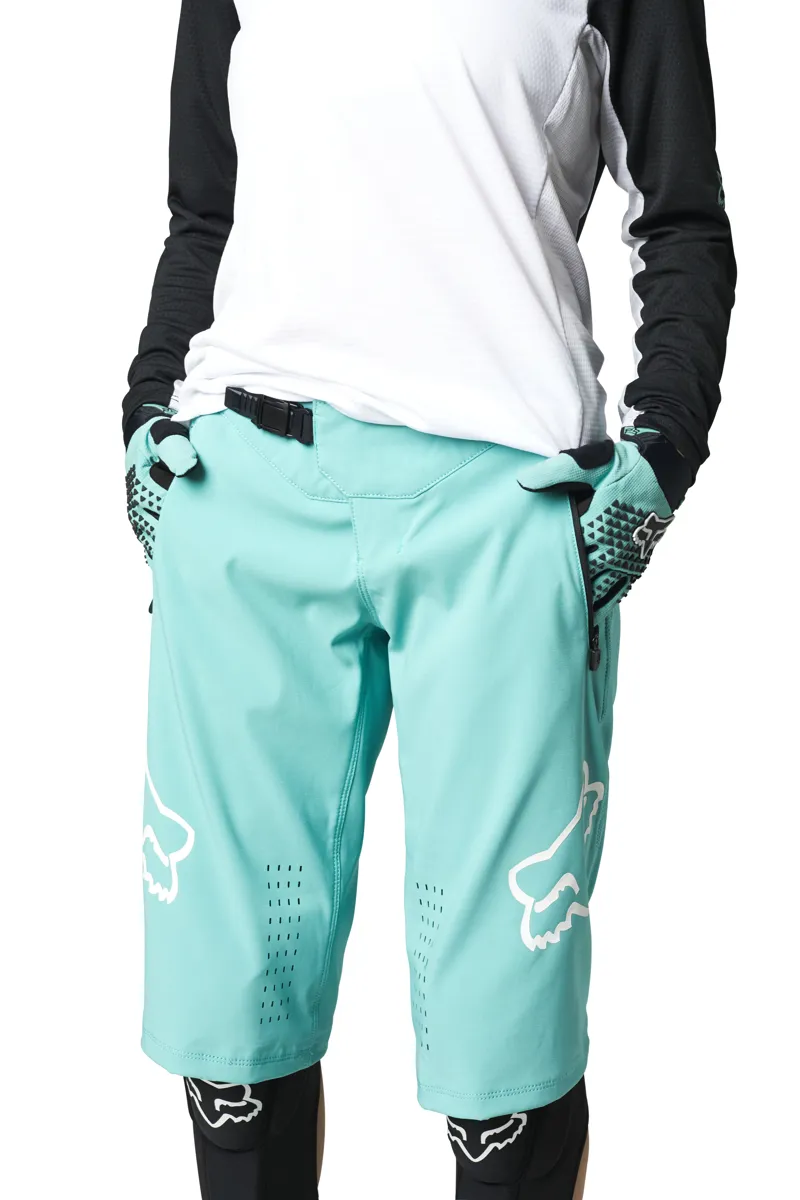 Fox Womens Defend Short in Teal-4