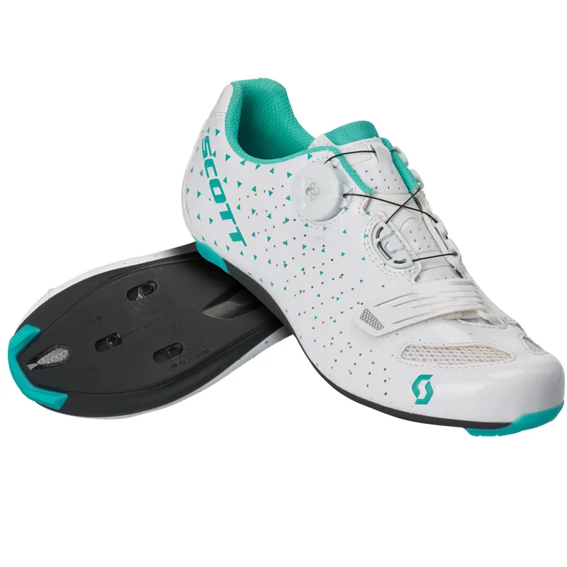 Scott Shoe Road Comp Boa Lady - White/Turquoise