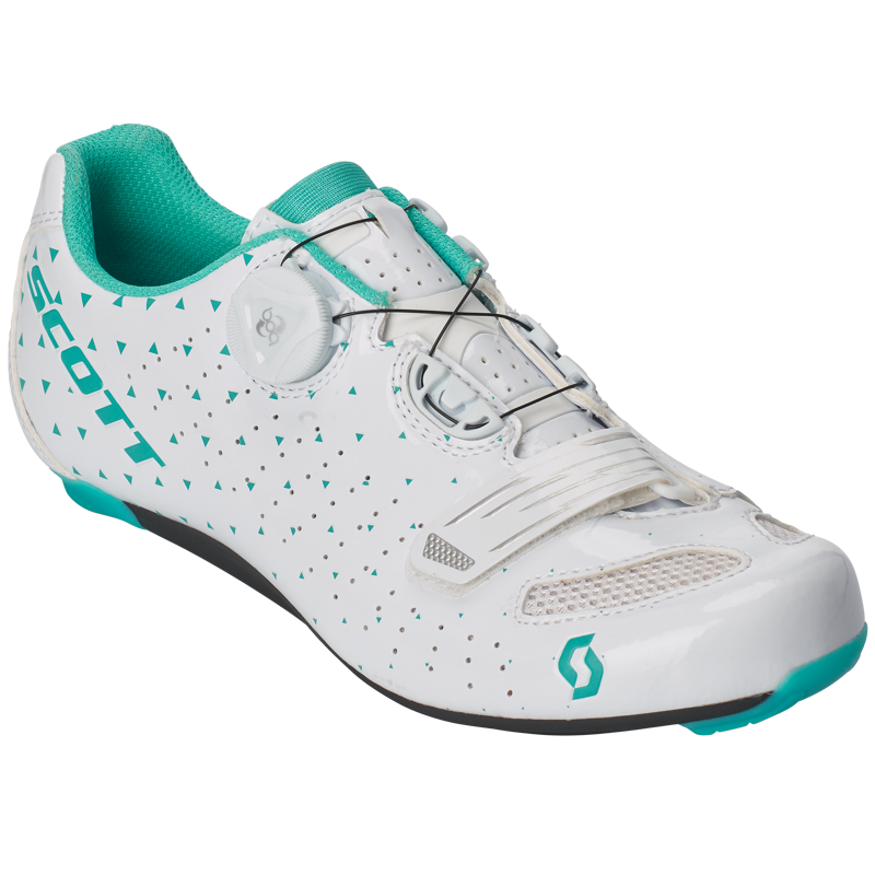 Scott Shoe Road Comp Boa Lady - White/Turquoise-1