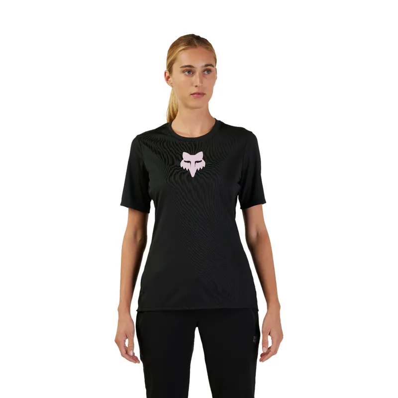 Fox Womens Ranger SS Jersey in Black