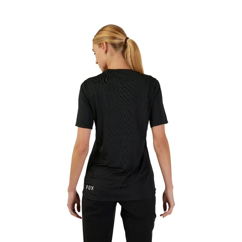Fox Womens Ranger SS Jersey in Black-2