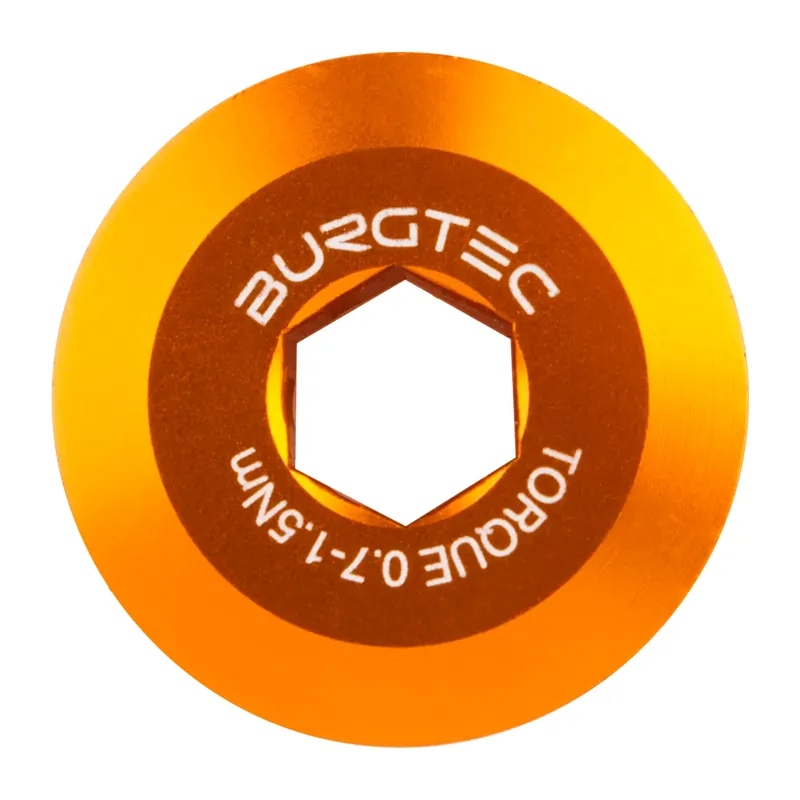 Burgtec Shimano Crank Bolt - Iron Bro Orange