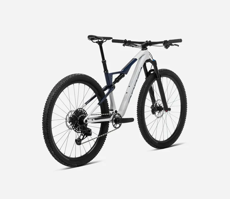Orbea OIZ M10 Mountain Bike in Silver and Blue-1