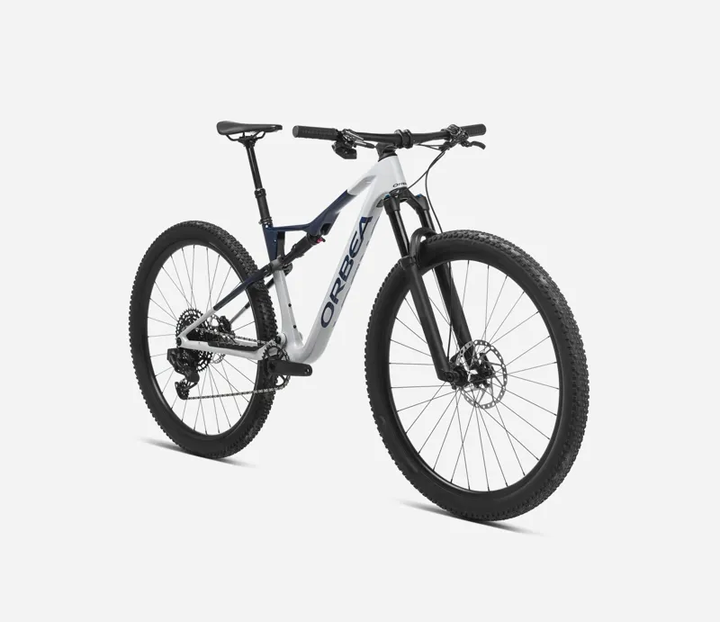 Orbea OIZ M10 Mountain Bike in Silver and Blue-2