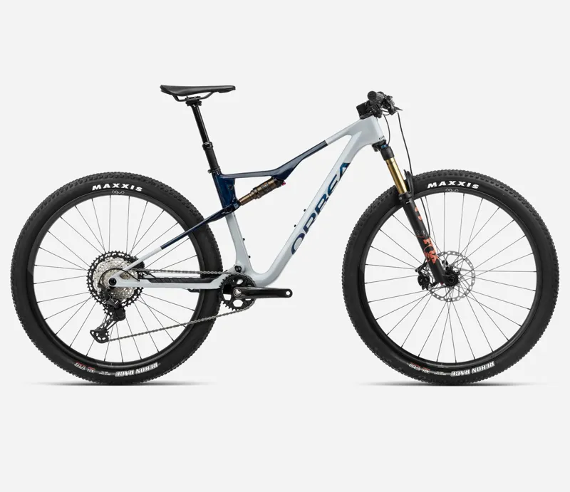 Orbea OIZ M10 Mountain Bike in Silver and Blue