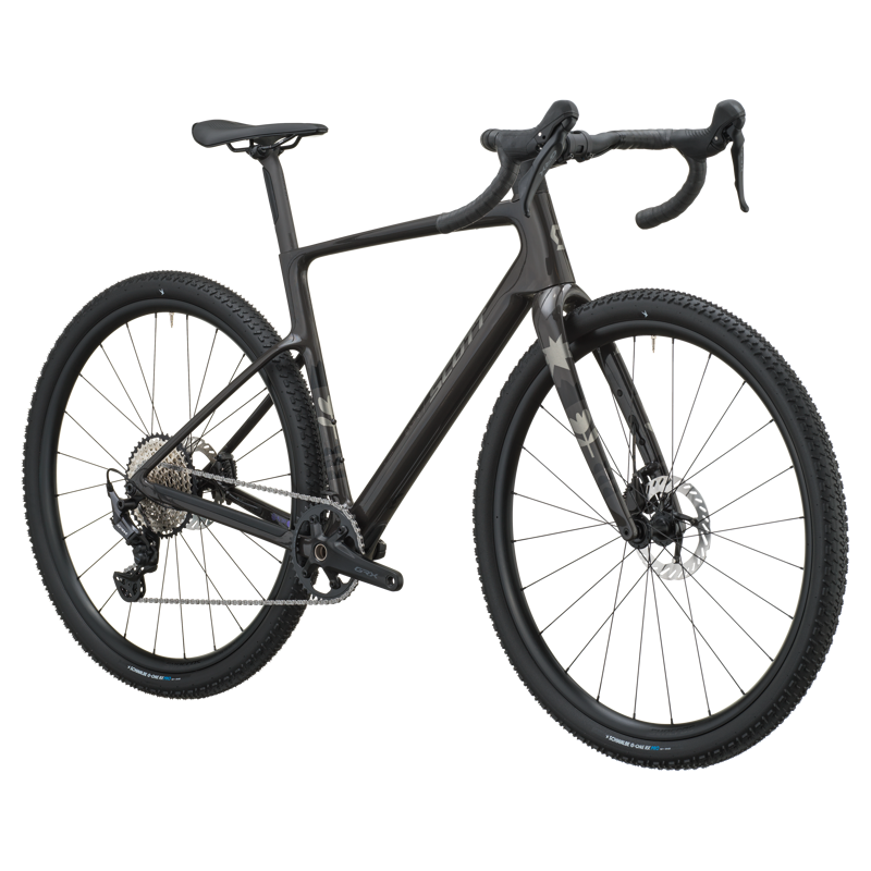 Scott Addict Gravel 40 Bike in Carbon Black-1