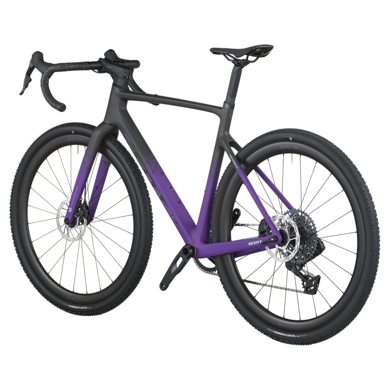 Scott Addict 20 Gravel Bike in Carbon Black and Indigo Purple-1