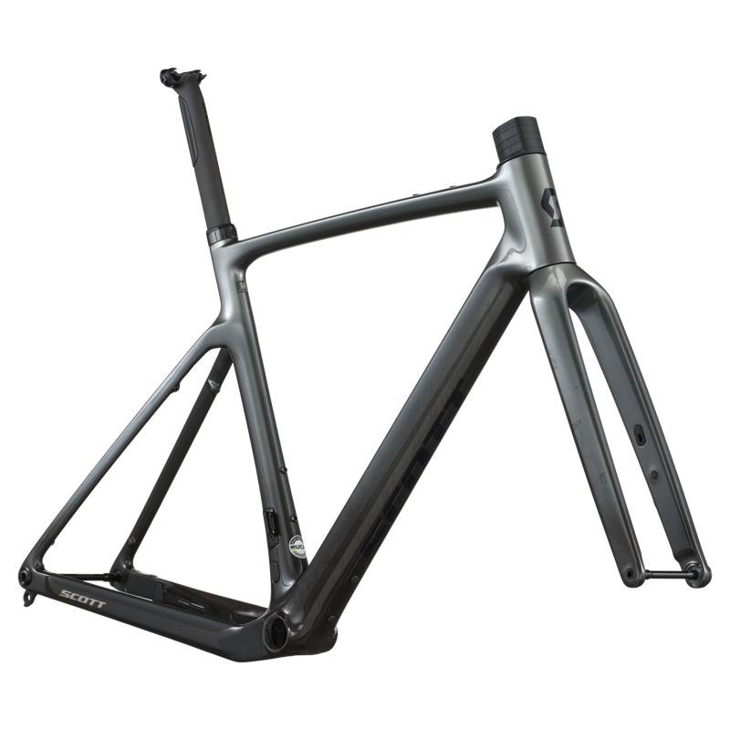 Scott Addict Gravel Team HMF Gravel Bike Frame Set in Chrome Silver-1