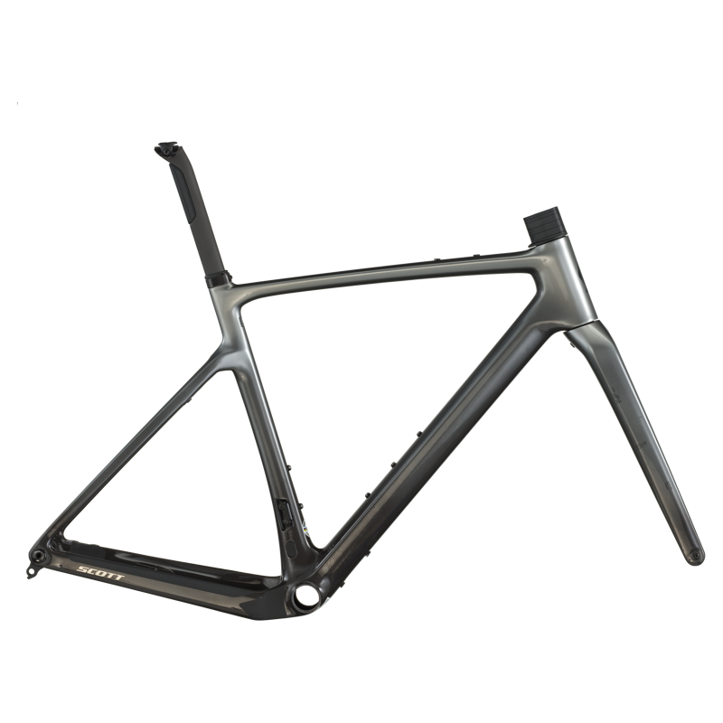 Scott Addict Gravel Team HMF Gravel Bike Frame Set in Chrome Silver-2