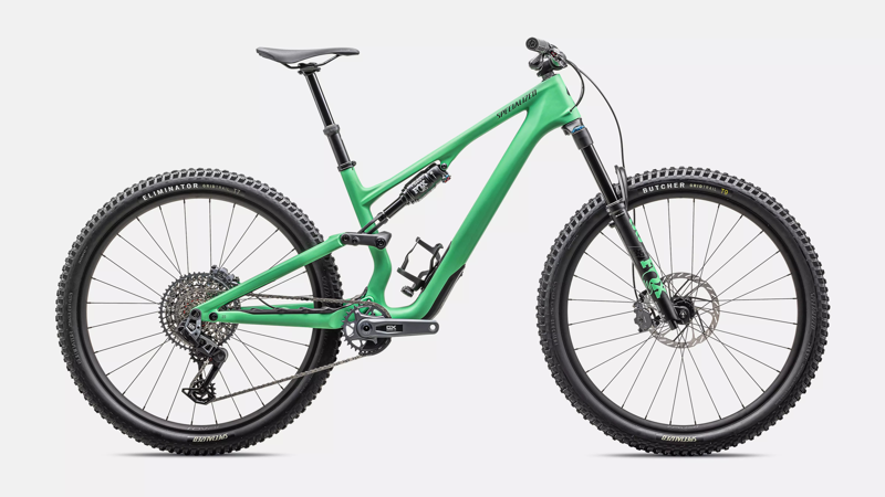 Specialized Stumpjumper 15 Expert Mountain Bike in Satin Electric and Forest Green