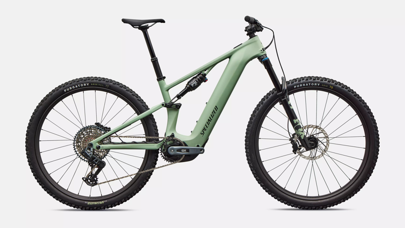 Specialized Turbo Levo R Expert in Pistachio and Dark Moss Green