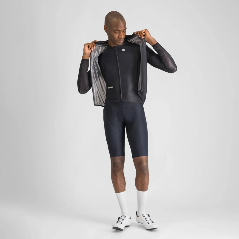 Sportful Aqua Light Jacket In Black-4