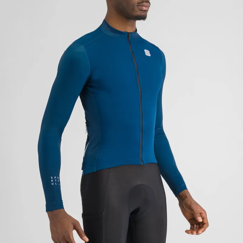 Sportful SRK Thermal Jersey in Teal Blue-3