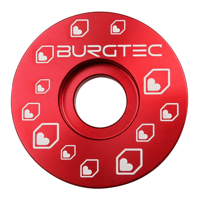 Burgtec Top Cap in Race Red