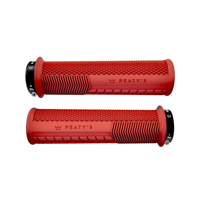 Peaty's Monarch Knurl Grip in Red