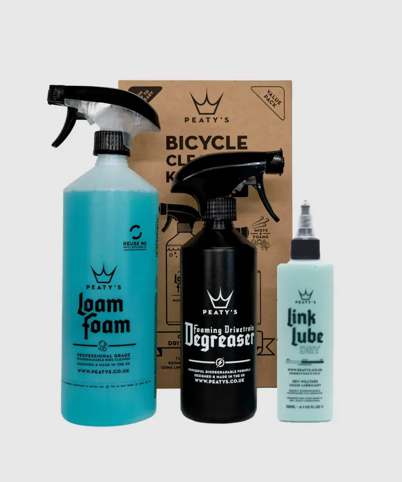 Peaty's Wash Degrease Lubricate Bicycle Cleaning Kit 