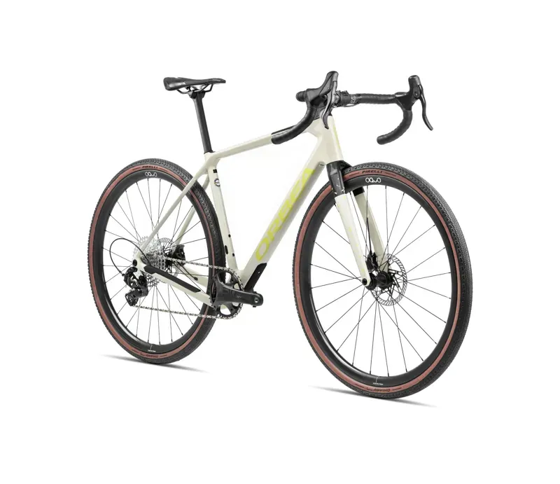 Orbea Terra M30Team Gravel Bike In Ivory White and Spicy Lime-1