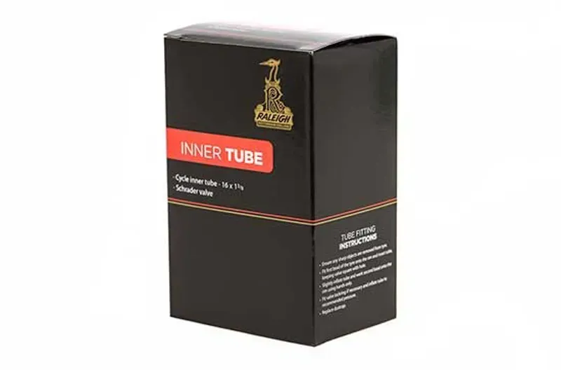 Raleigh 12.5x2.25-inch 45-deg Schrader Valve Inner Tube in Black