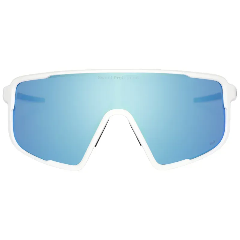 Sweet Memento RIG Reflect Aquamarine Lens Sunglasses in White-1