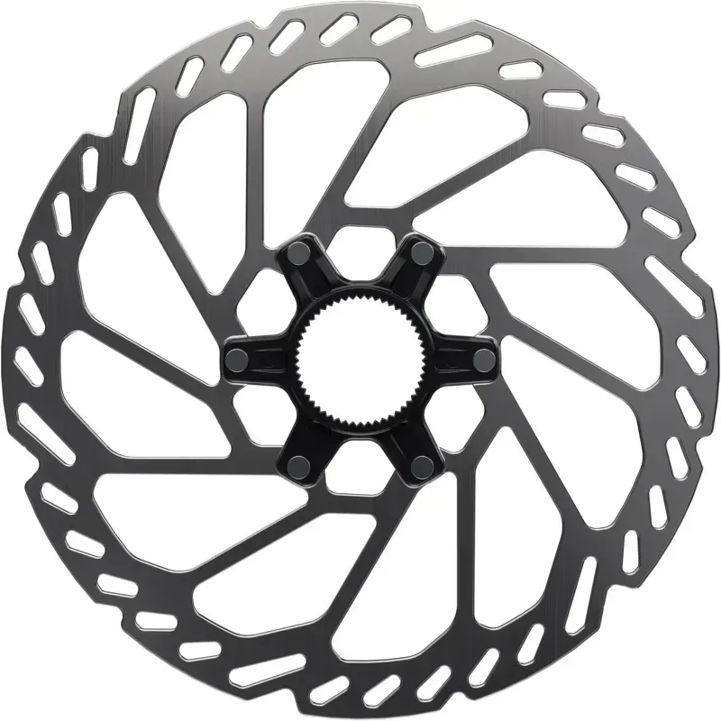 Shimano RTCL750 200mm CL Int. Lockring DB Rotor in Silver/Black-2