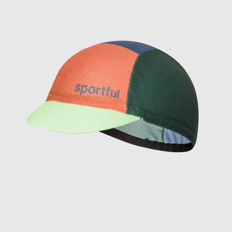 Sportful Classic Cycling Cap in Oblivion Green/Blue/Red/Green