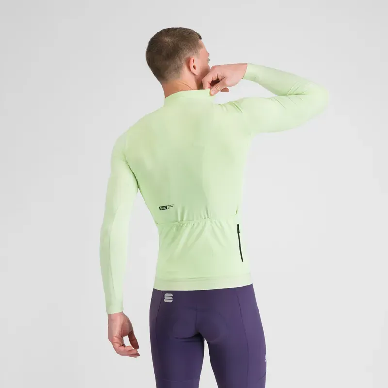 Sportful SRK Long Sleeve Jersey in Electric Aloe-1