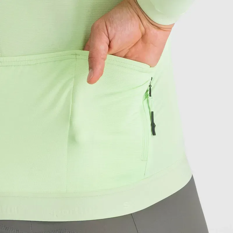Sportful SRK Long Sleeve Jersey in Electric Aloe-4