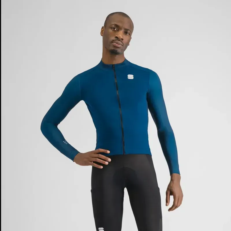 Sportful SRK Thermal Jersey in Teal Blue