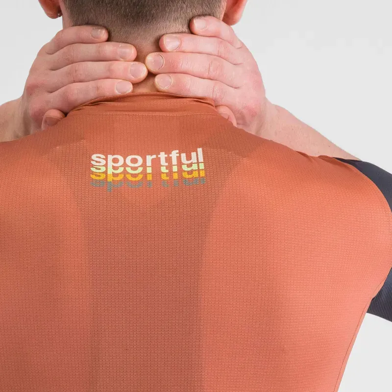 Sportful Supergiara 2 Logo Jersey in Sienna Glow-4