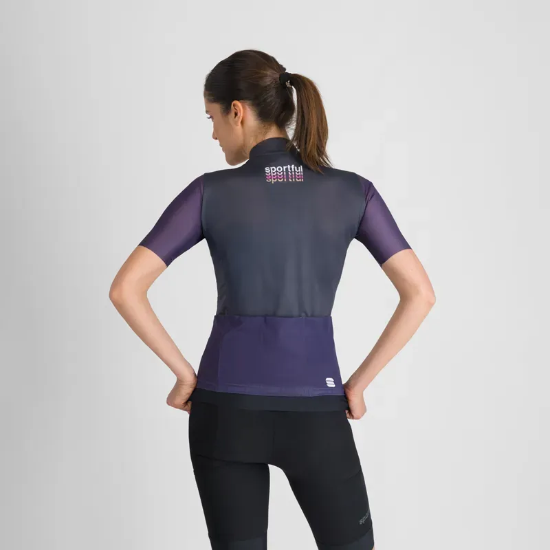 Sportful Supergiara Logo 2 Women's Jersey in Galaxy Blue-1