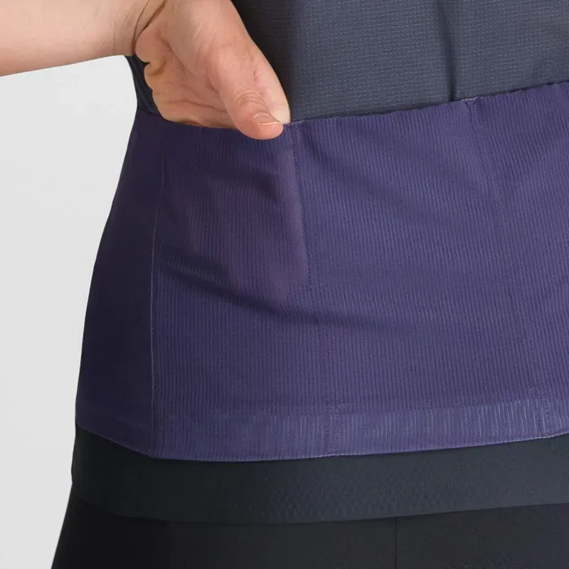 Sportful Supergiara Logo 2 Women's Jersey in Galaxy Blue-3