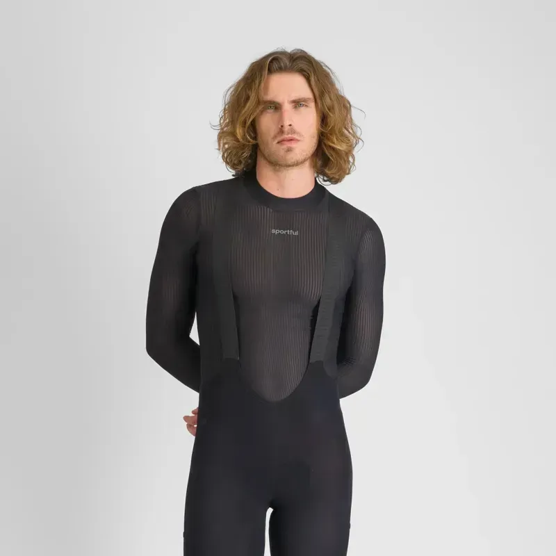 Sportful Winter Layer Tee Long Sleeve in Black