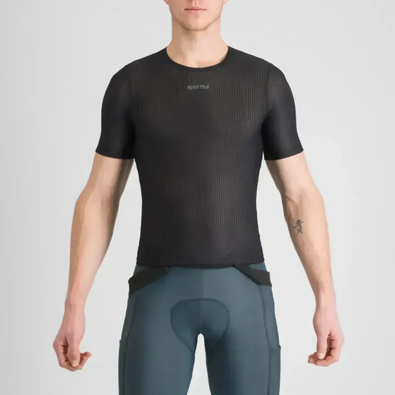 Sportful Winter Short Sleeve Base Layer in Black