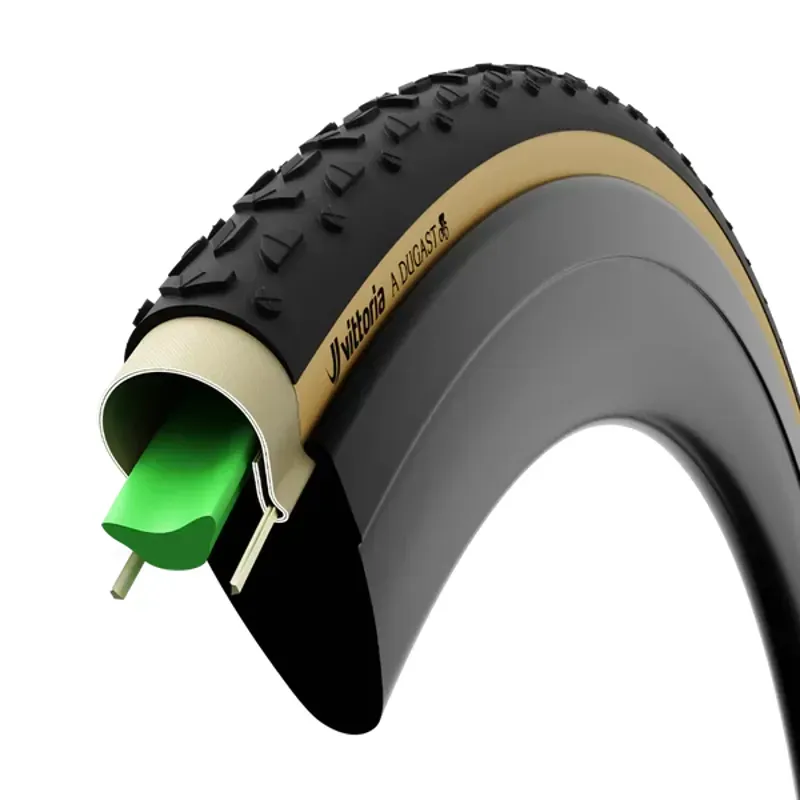 Vittoria Air-Liner Light 700x30-32mm Cyclocross Tyre in Green-2